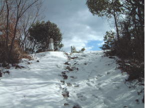 あと一息で山頂