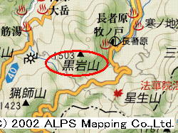 黒岩山地図(クリックして拡大)