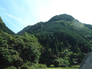 長岩城址本丸のあった扇山