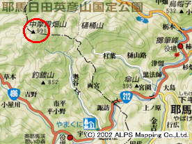 中摩殿畑山地図(クリックして周辺図)